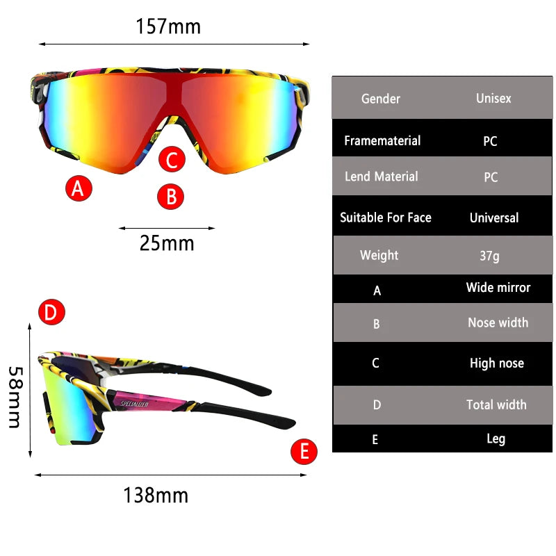 Mountain biking glasses