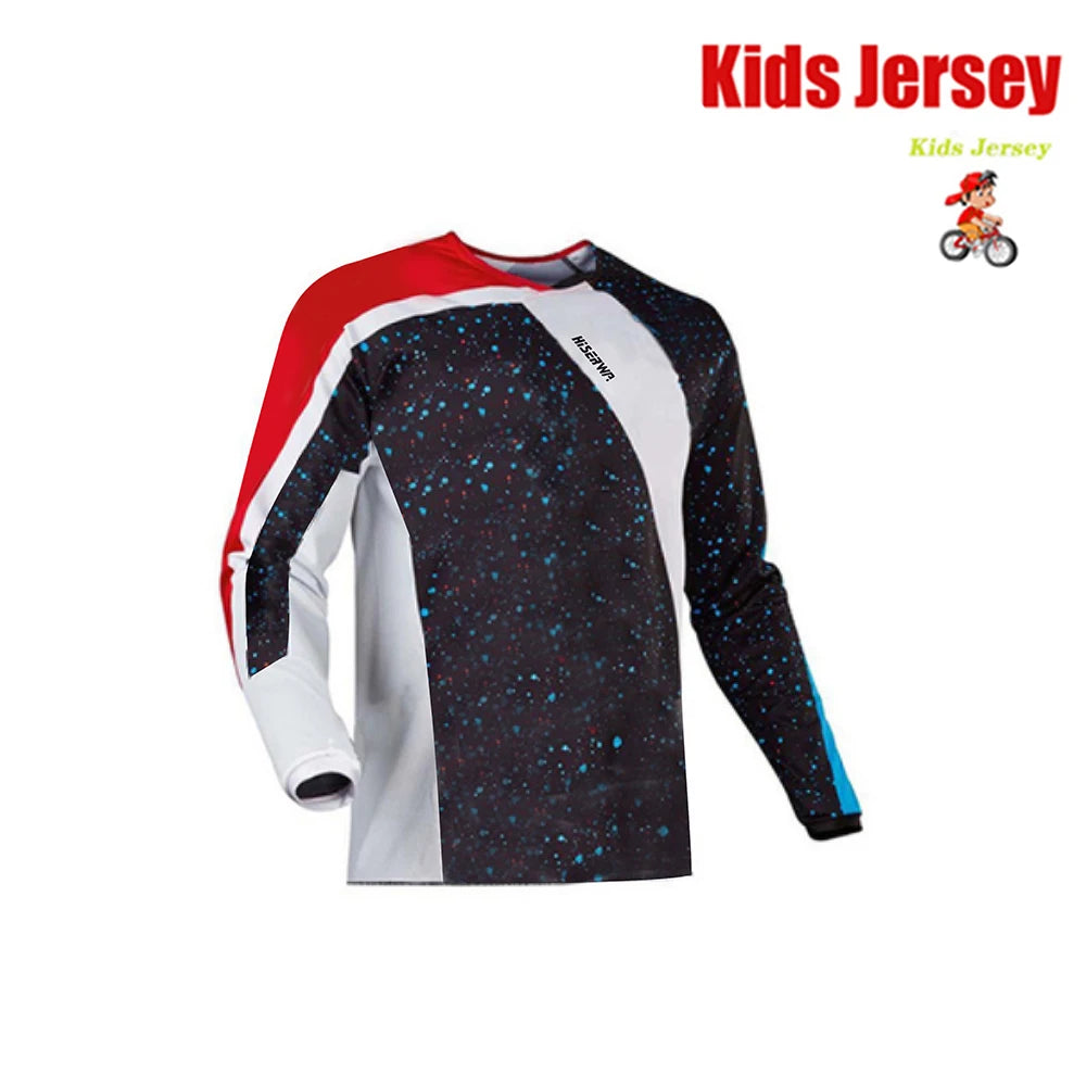 Kids downhill mountain biking jersey