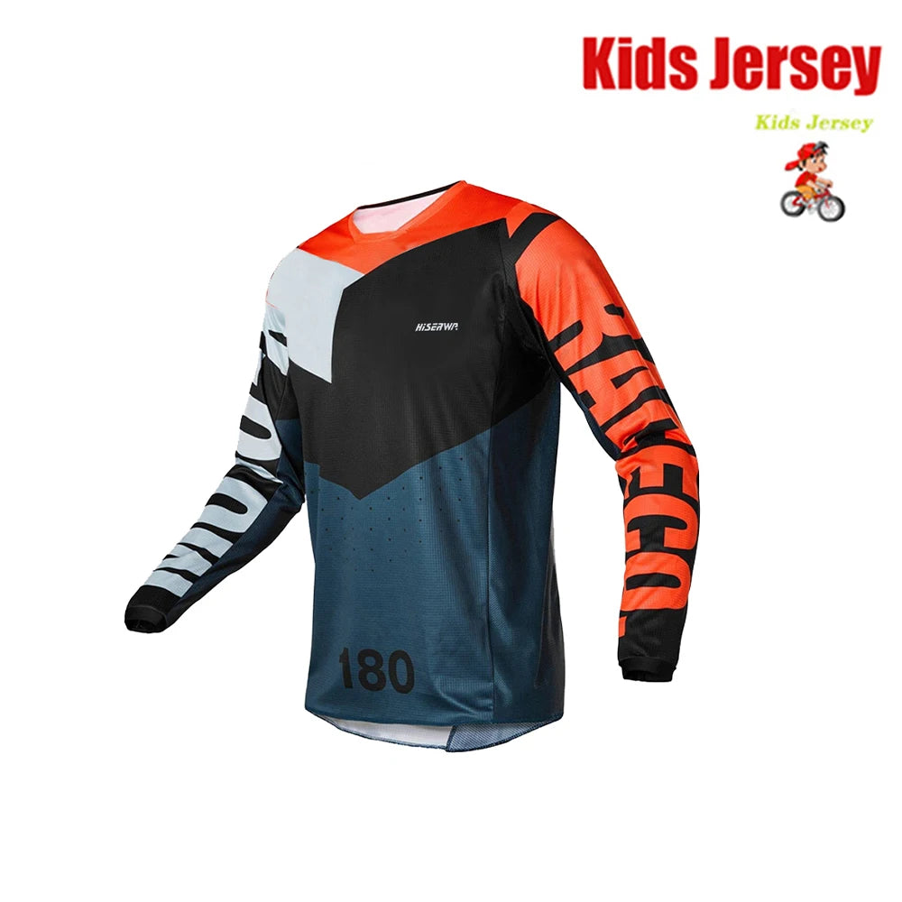 Kids downhill mountain biking jersey